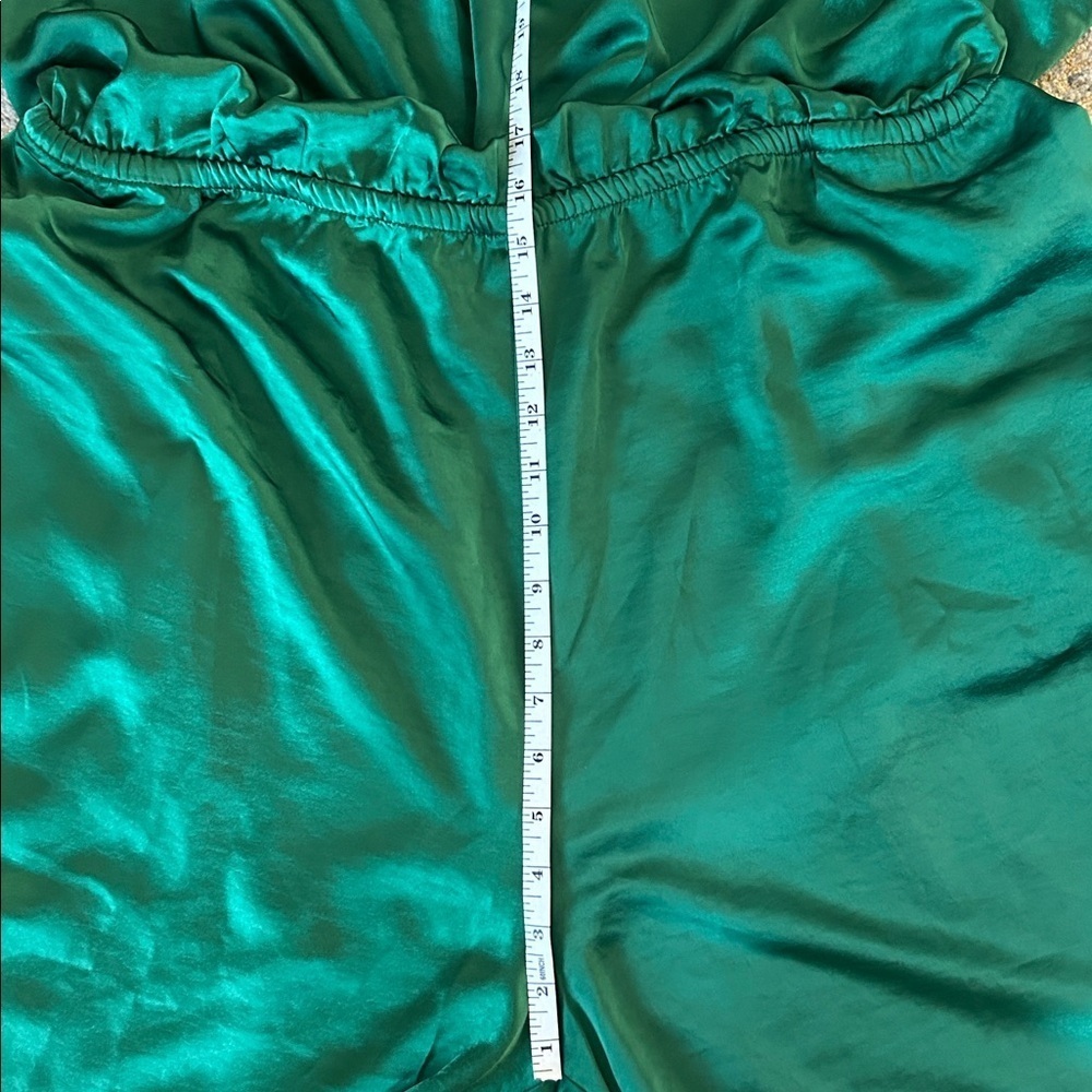 Lane Bryant emerald green holiday wide leg jumpsuit womens size 20 new with tags - Picture 10 of 11